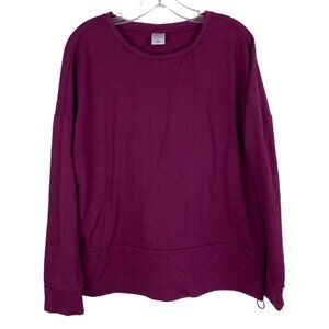 XPBX Pro Women’s Athletic Performance Lightweight Sweatshirt Large Burgundy
